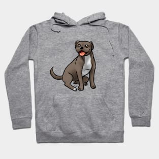 Dog - American Pit Bull - Brown Hoodie